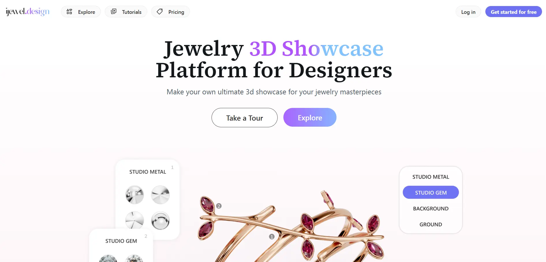 ijewel Design Landing Page Picture