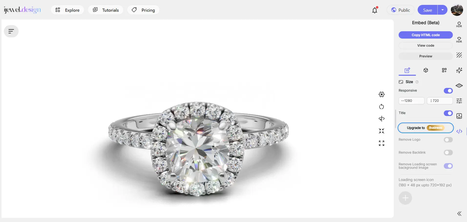 ijewel Editor Landing Page Picture