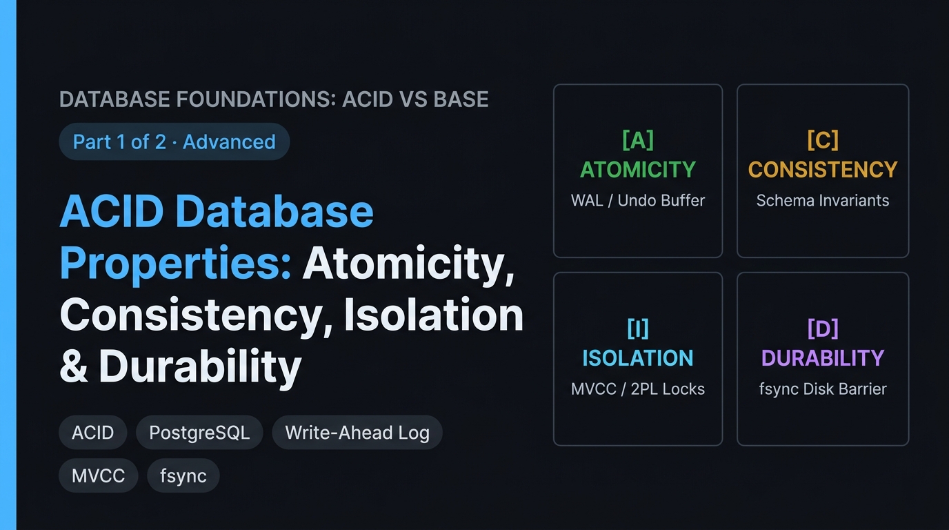 ACID database properties: the four-layer mechanical contract between the WAL, buffer pool, lock manager, and fsync barrier that enforces transactional correctness