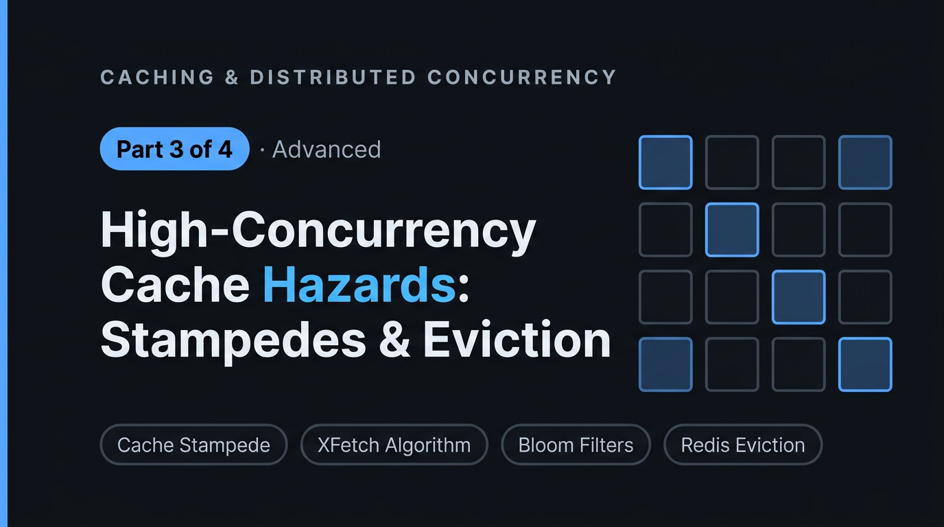 High-Concurrency Cache Hazards: Stampedes, Avalanches, Bloom Filters & Eviction Internals