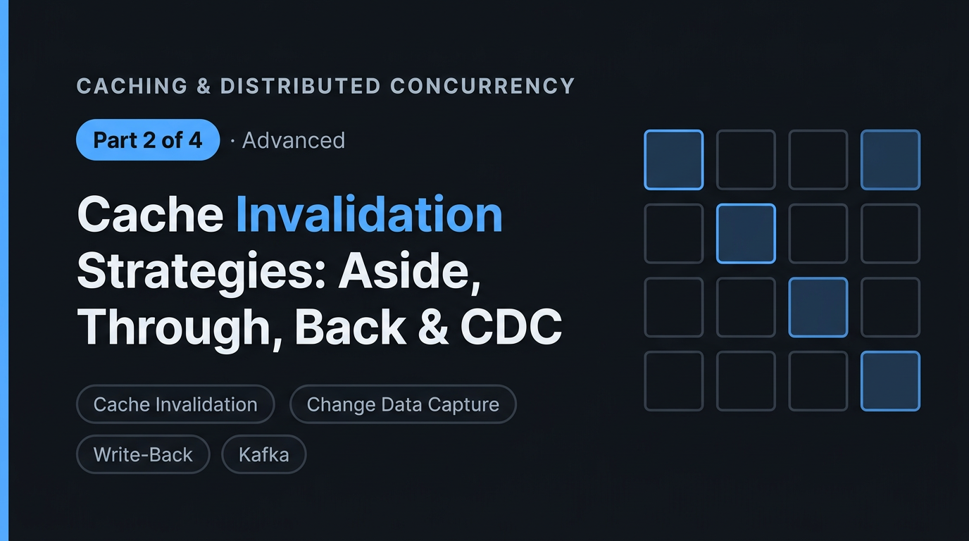 Cache Invalidation Strategies: Cache-Aside, Write-Through, Write-Back & CDC Pipelines
