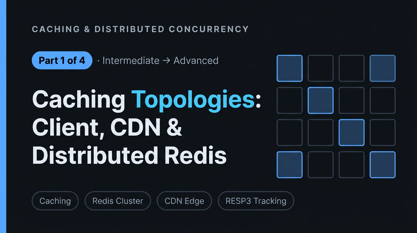 Caching Topologies: Client, CDN, In-Memory & Distributed Redis Architecture