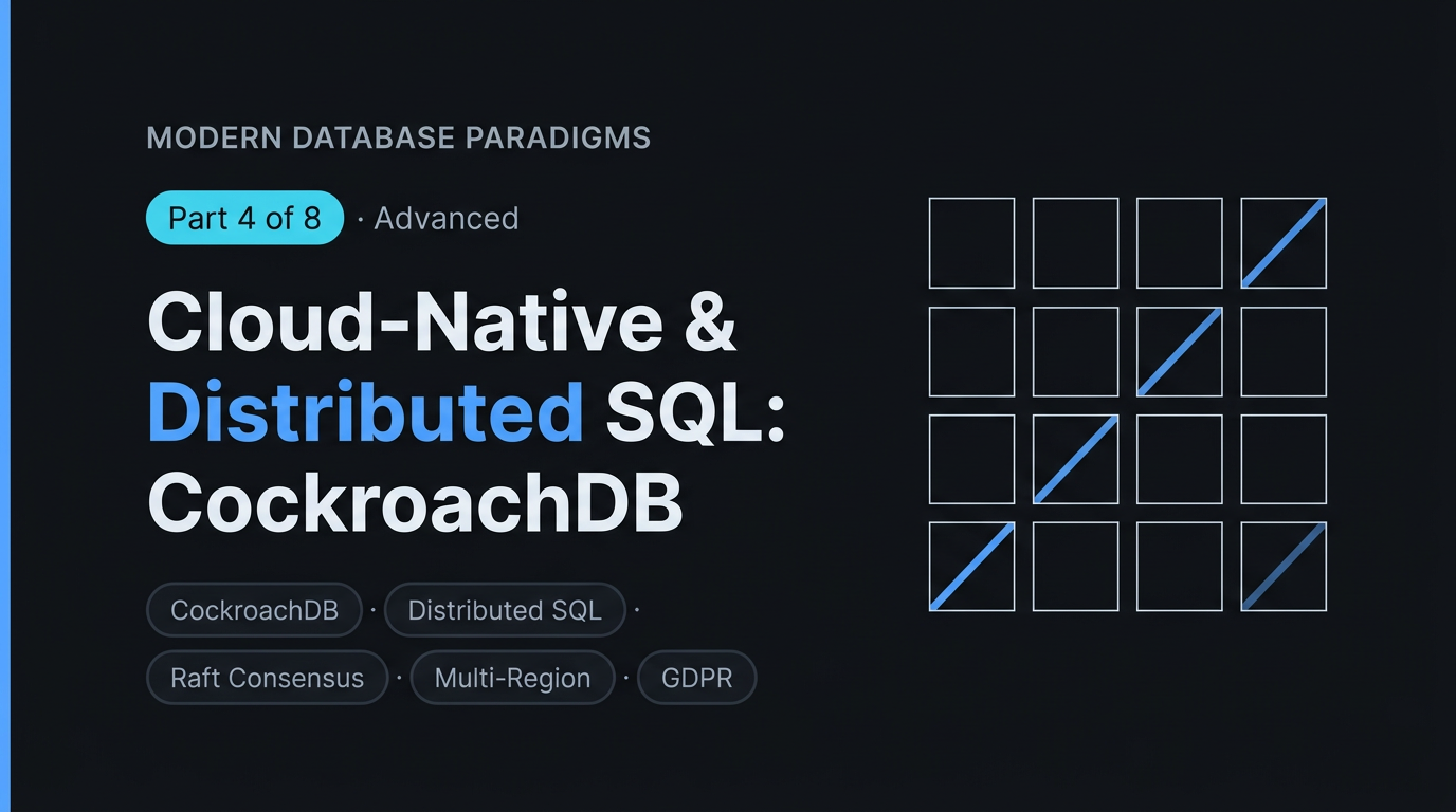 Cloud-Native & Distributed SQL: CockroachDB and the Horizontal SQL Layer