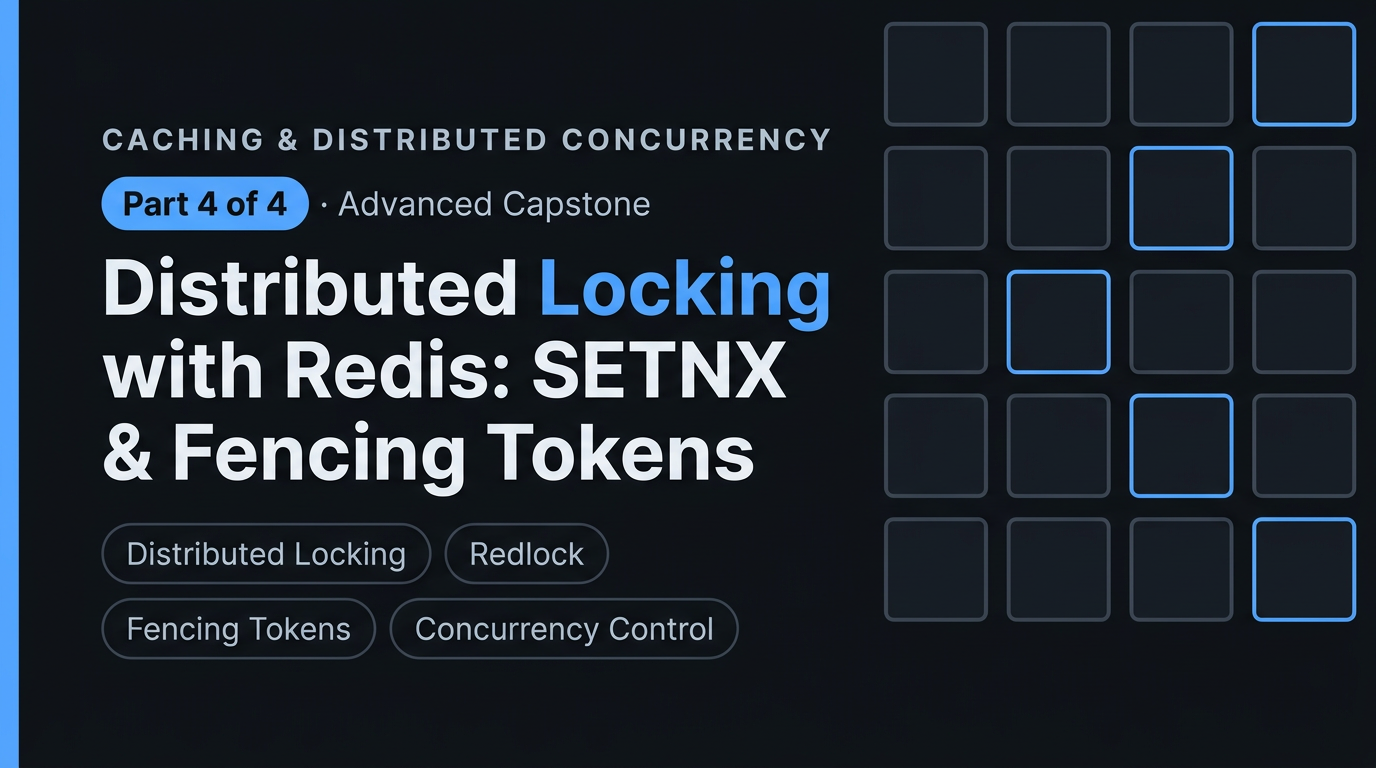 Distributed Concurrency & Locking with Redis: SETNX, Redlock, Fencing Tokens & Leases
