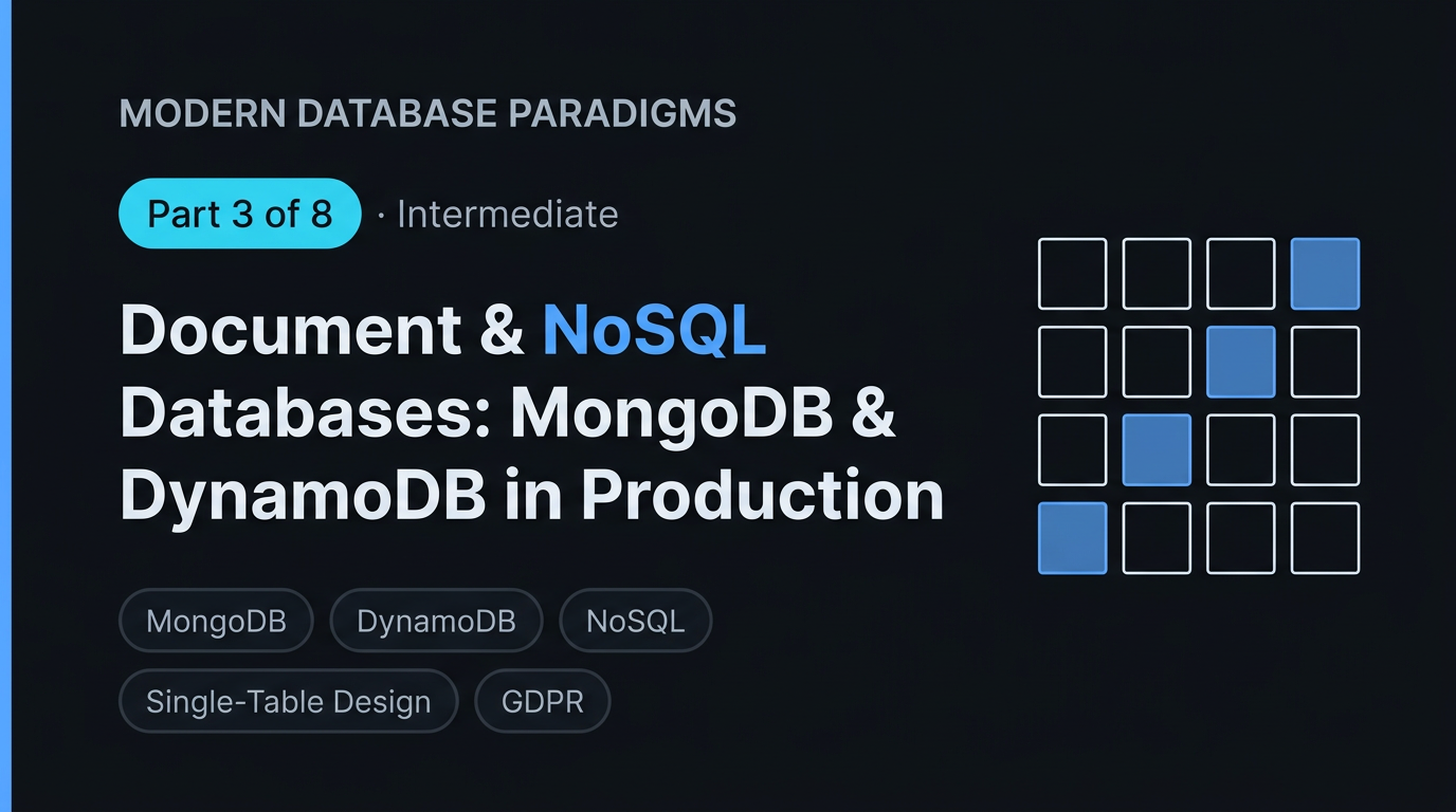 Document & NoSQL Databases: MongoDB & DynamoDB in Production
