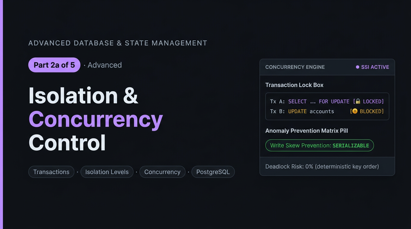Isolation & Concurrency Control: The Anomaly You Are Allowing Right Now