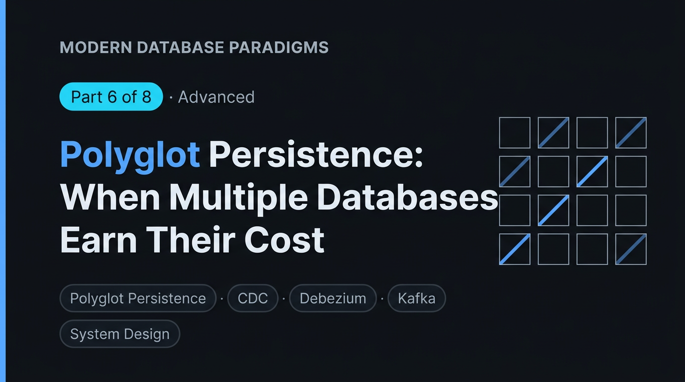 Polyglot Persistence: When Multiple Databases Earn Their Cost