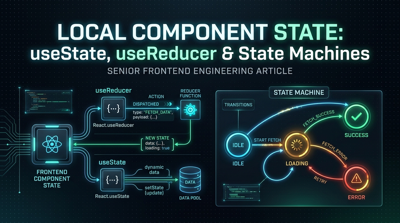 Local State: useState, useReducer & the Finite State Machine Pattern