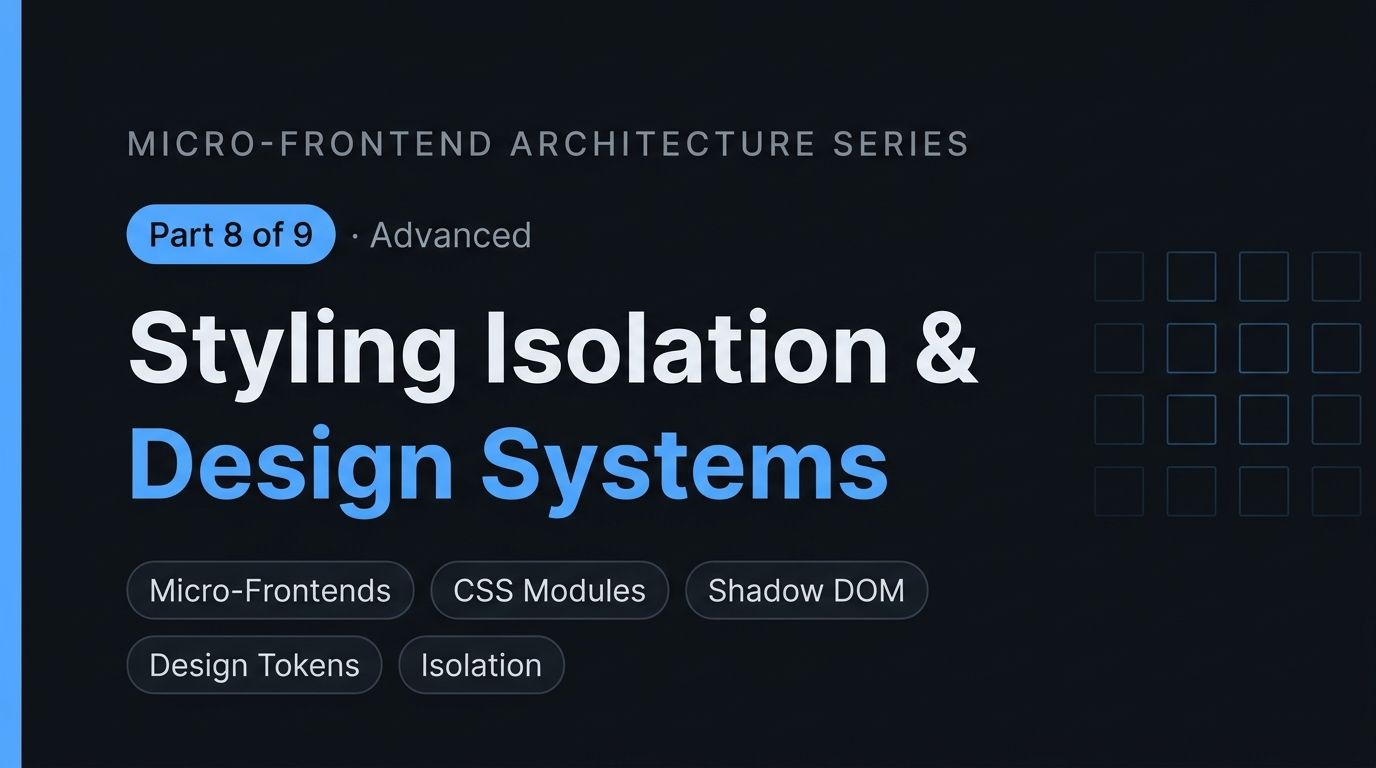 Styling Isolation and Design System Distribution